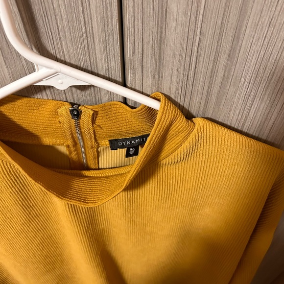 Yellow ribbed full sleeve from dynamite - Picture 2 of 2